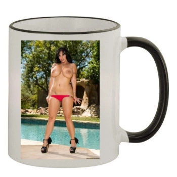 Holly Halston 11oz Colored Rim & Handle Mug