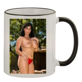 Holly Halston 11oz Colored Rim & Handle Mug