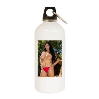 Holly Halston White Water Bottle With Carabiner