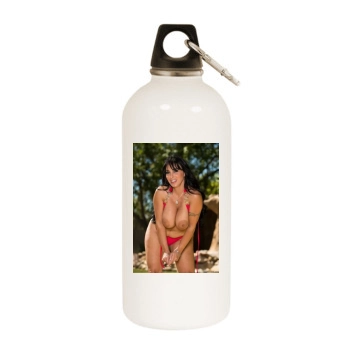 Holly Halston White Water Bottle With Carabiner