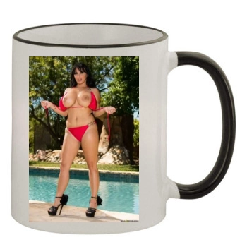 Holly Halston 11oz Colored Rim & Handle Mug