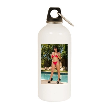 Holly Halston White Water Bottle With Carabiner