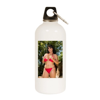 Holly Halston White Water Bottle With Carabiner