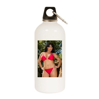 Holly Halston White Water Bottle With Carabiner