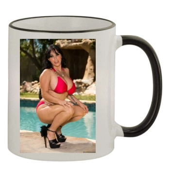 Holly Halston 11oz Colored Rim & Handle Mug