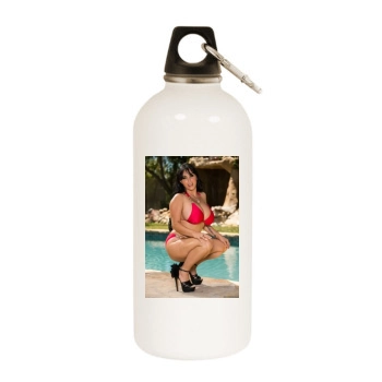 Holly Halston White Water Bottle With Carabiner