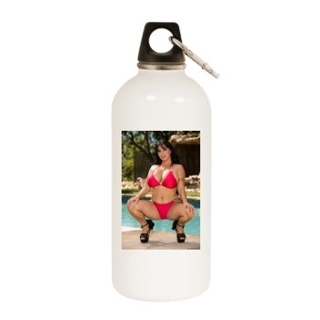 Holly Halston White Water Bottle With Carabiner