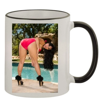 Holly Halston 11oz Colored Rim & Handle Mug