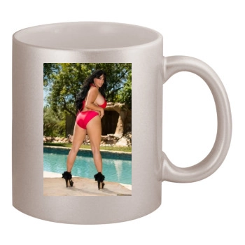 Holly Halston 11oz Metallic Silver Mug