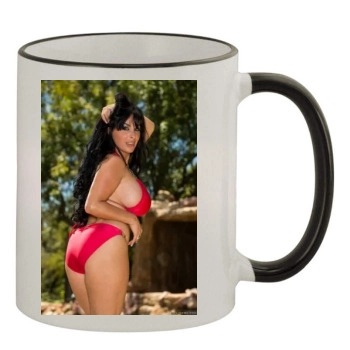 Holly Halston 11oz Colored Rim & Handle Mug