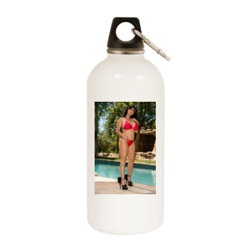 Holly Halston White Water Bottle With Carabiner