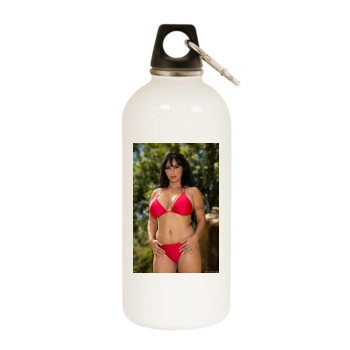 Holly Halston White Water Bottle With Carabiner