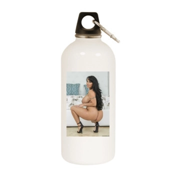 Holly Halston White Water Bottle With Carabiner