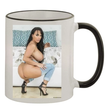 Holly Halston 11oz Colored Rim & Handle Mug