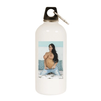 Holly Halston White Water Bottle With Carabiner