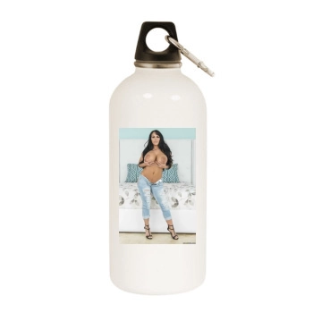 Holly Halston White Water Bottle With Carabiner