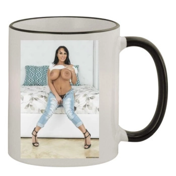 Holly Halston 11oz Colored Rim & Handle Mug