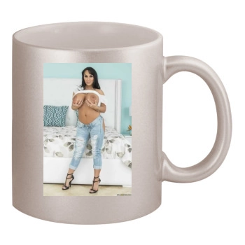 Holly Halston 11oz Metallic Silver Mug