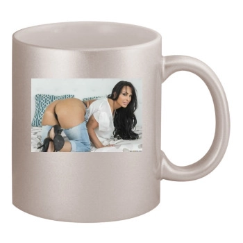 Holly Halston 11oz Metallic Silver Mug