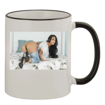 Holly Halston 11oz Colored Rim & Handle Mug