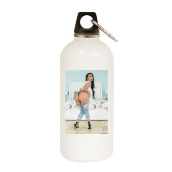 Holly Halston White Water Bottle With Carabiner