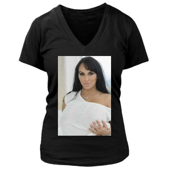 Holly Halston Women's Deep V-Neck TShirt