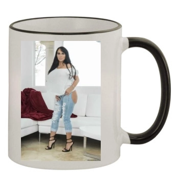 Holly Halston 11oz Colored Rim & Handle Mug