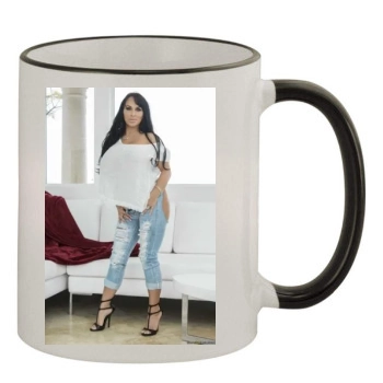 Holly Halston 11oz Colored Rim & Handle Mug