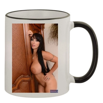 Holly Halston 11oz Colored Rim & Handle Mug