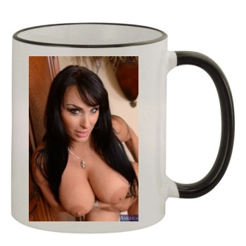 Holly Halston 11oz Colored Rim & Handle Mug