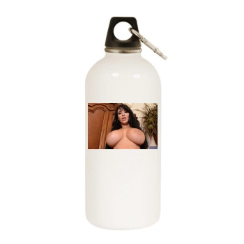 Holly Halston White Water Bottle With Carabiner