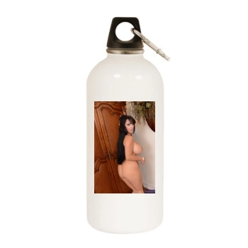 Holly Halston White Water Bottle With Carabiner