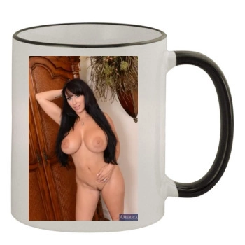 Holly Halston 11oz Colored Rim & Handle Mug