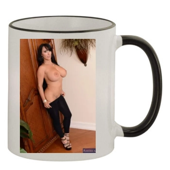 Holly Halston 11oz Colored Rim & Handle Mug