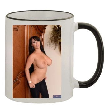 Holly Halston 11oz Colored Rim & Handle Mug