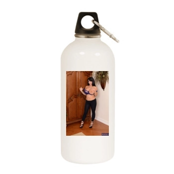 Holly Halston White Water Bottle With Carabiner