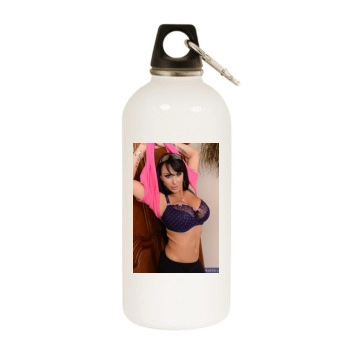 Holly Halston White Water Bottle With Carabiner