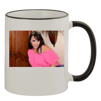 Holly Halston 11oz Colored Rim & Handle Mug