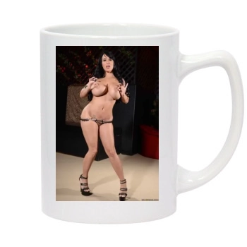 Holly Halston 14oz White Statesman Mug