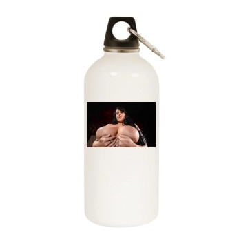 Holly Halston White Water Bottle With Carabiner