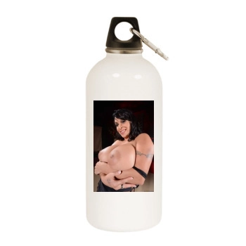 Holly Halston White Water Bottle With Carabiner