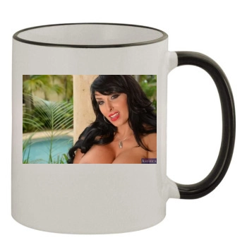 Holly Halston 11oz Colored Rim & Handle Mug