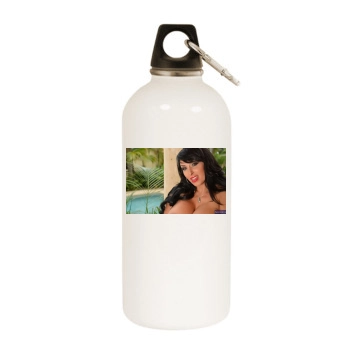 Holly Halston White Water Bottle With Carabiner