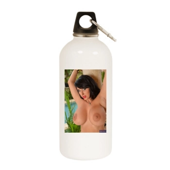 Holly Halston White Water Bottle With Carabiner