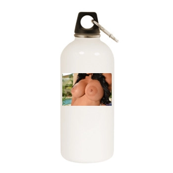 Holly Halston White Water Bottle With Carabiner