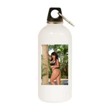 Holly Halston White Water Bottle With Carabiner