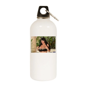 Holly Halston White Water Bottle With Carabiner