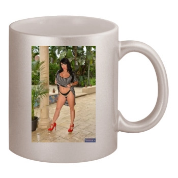 Holly Halston 11oz Metallic Silver Mug