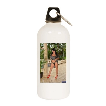 Holly Halston White Water Bottle With Carabiner