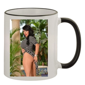 Holly Halston 11oz Colored Rim & Handle Mug